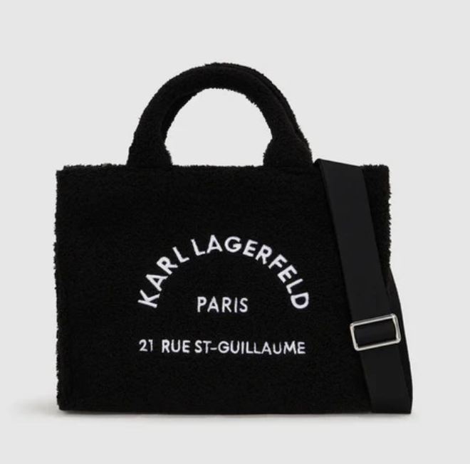 Bolso Karl Lagerfeld tote shearling blk Bolso Karl Lagerfeld tote shearling blk